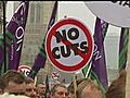 Tens of thousands join London protest