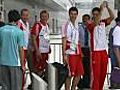 Commonwealth Games 2010: English athletes arrive in Delhi for Games