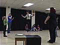 KU students teach drama to elementary school children