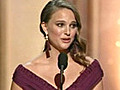 Natalie Portman Tears Up During Emotional &#039;Best Actress&#039; Speech