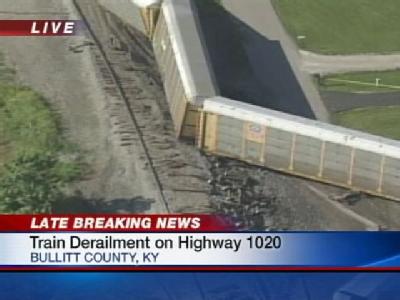 Train Derails In Bullitt County