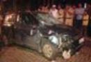 Drunken students ram car into pedestrians