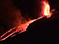 Etna,  spettacolare eruzione nella notte