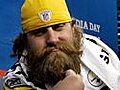 Raw Video: Brett Keisel shaves his beard