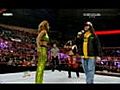 WWE : Monday night RAW : Melina vs Alicia Fox (Lumberjill match and for the Diva Championship)(16/11/2009).