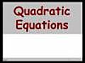 WFW AA 5_5a Quadratic Equations