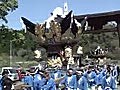 徳畑天神社　奥中　参道　屋台移動