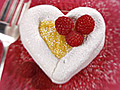 Heart-Shaped Meringues Filled with Passion Fruit Curd