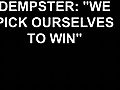 Ryan Dempster talks about how Cubs are unconcerned about experts&#039; skepticism.