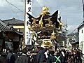 住吉神社　北条節句祭　宵宮　古坂　大日堂前　屋台差し上げ