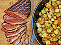 Marinated Duck Breast with Sauted Potatoes