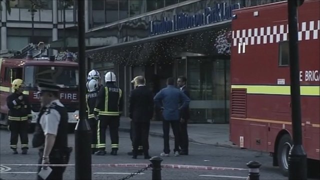 Fire breaks out at Park Lane Hilton