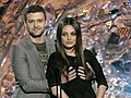 Justin Timberlake Gropes Mila Kunis on MTV