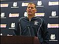 Coach Randy Edsall talks about the 19 seniors playing their final home game