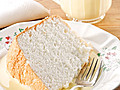 Mama’s Angel Food Cake with Bourbon Creme Anglaise