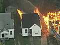 Dozens of homes burned in Detroit