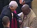 Mandela attends great-granddaughter’s funeral service