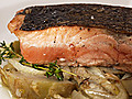 King Salmon with Braised Fennel and Artichokes