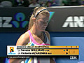 Tennis / Open d’Australie: Serena Williams (USA/1) - Victoria Azarenka (BLR/7). Premier set pour Azarenka (6)