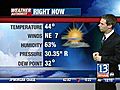 VIDEO: 13 WHAM Weather Authority Noon Forecast 11/17/2009