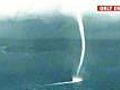 Impresionante tornado en el mar