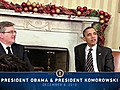 President Obama Meets with Polish President Komorowski