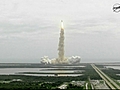 Laatste spaceshuttle de ruimte in