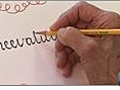 How to Correct Conventional Cursive