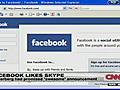 Facebook &#039;likes&#039; Skype