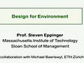 A Method for Green Design — Professor Steven Eppinger