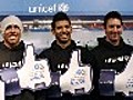 Messi y Agüero,  juntos con UNICEF