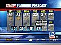 VIDEO: 13WHAM Weather Authority Evening Forecast, 01/02/08