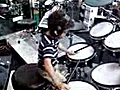 Triston The Coolest One - Drumming Away At Guitar Center
