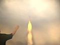 Special FX Video Of A 3D Rocket Being Chased Down By Flying Man