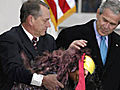 In Thanksgiving Tradition, Bush Pardons Scooter Libby In Giant Turkey Costume
