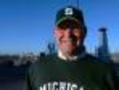 Web Xtra: Michigan St. Fan Arrives At Pepsi Center
