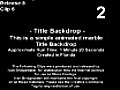 Stock Footage - Animated Marble Title Backdrop (2006)