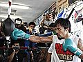 Pacquiao Focused,  Preps for Mosley Bout