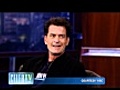 Charlie Sheen Kisses Jimmy Kimmel 3-21-11