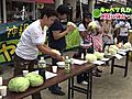 兵庫・豊岡市で地元特産のキャベツを使った早食い大会が行われました&amp;#12290;