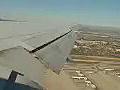 Royalty Free Stock Video HD Footage Take off From LAX Airport and In-flight Footage