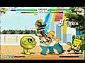 MUGEN: Spongebob(Me) and Suezo vs Homer Simpson and Peter