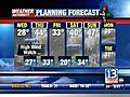 VIDEO: 13WHAM Weather Authority Morning Forecast -- 12/24/08