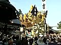 住吉神社　北条節句祭　本宮　栗田　拝殿前　屋台差し上げ