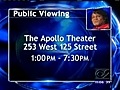 Apollo Theatre Poised For Public Viewing Of James Brown