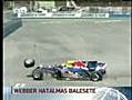 Mark Webber Formula 1 Valencia Crash