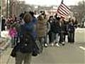 Wisconsin union backers flood state Capitol