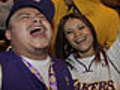 L.A. Fans Celebrate Another Lakers Title