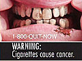 People smile,  grimace at new cigarette labels
