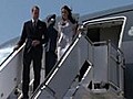 William and Kate land in L.A.